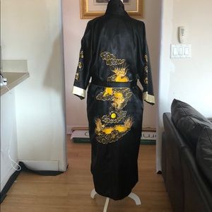 Vintage Asian reversible kimono